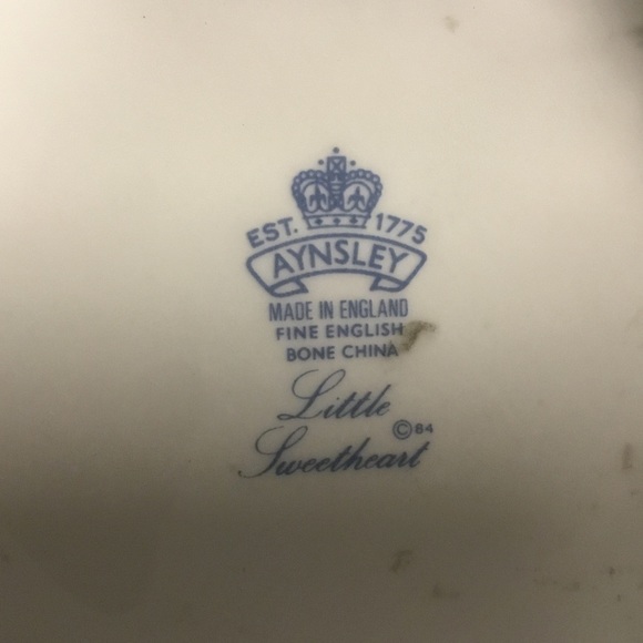 Aynsley LITTLE SWEETHEART Candy Jar & Lid 6 1/4" Tall - Picture 10 of 10